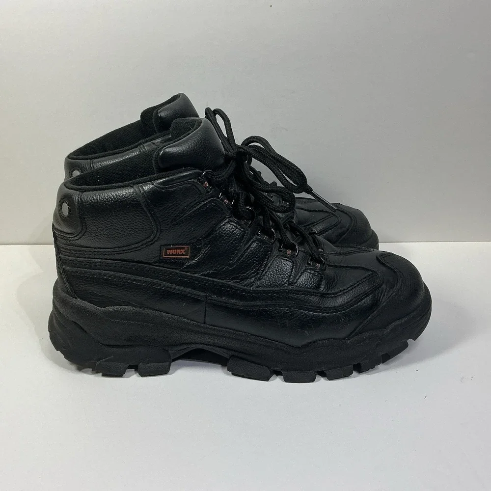 WORX by Red Wing Ankle Work Boots Men's 5501 Sz 9WW Black ASTM Steel Toe